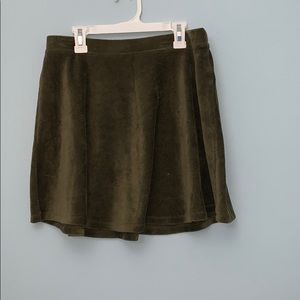 Olive Green Corduroy Skirt
